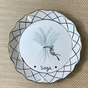 Fapor hand painted pasta plate